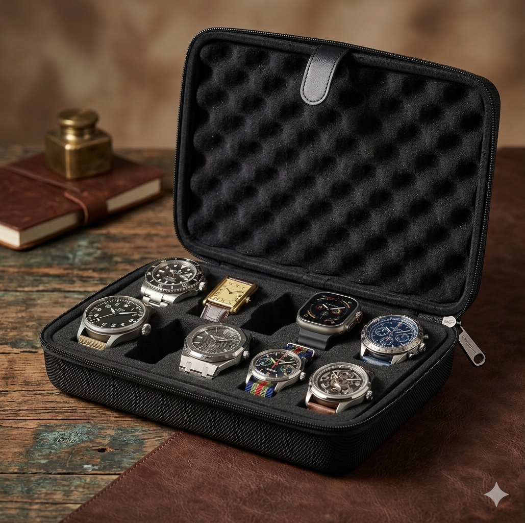 Estuche de Transporte Premium para Coleccionistas de Relojes