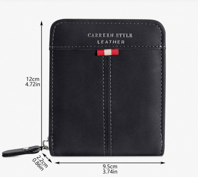 Cartera Vintage Multifuncional con Cremallera - CarrKen