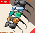 Lote de 5 Gafas de Sol con Marco Cuadrado - Pack Moda