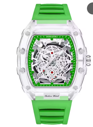 Reloj de Cuarzo Transparente Resistente al Agua